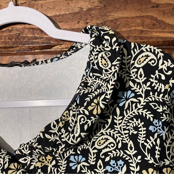 J.McLaughlin Floral Paisley Long Mini Shift Dress Women's Size Large - Picture 4 of 13